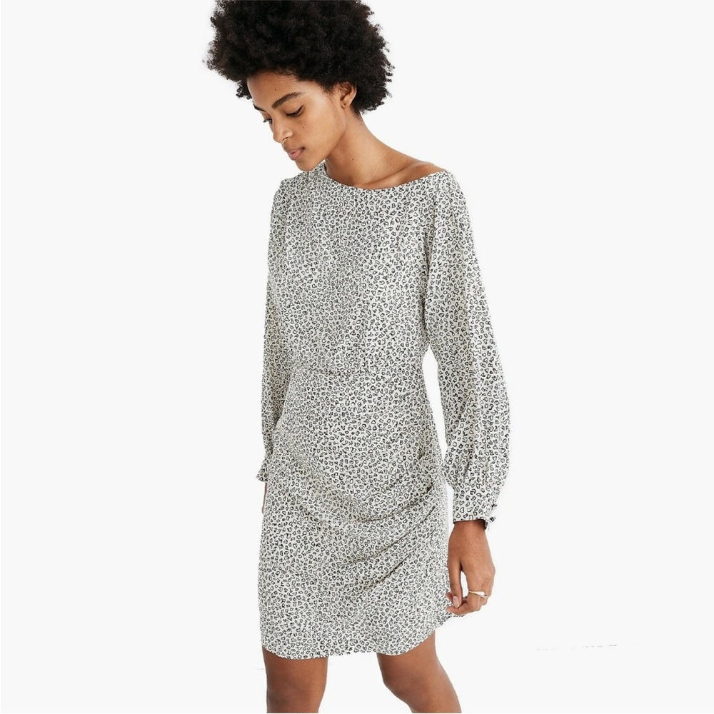 Anthropologie Whit Dara Dress Black Motif Size 4 NEW Tags $578 Silk